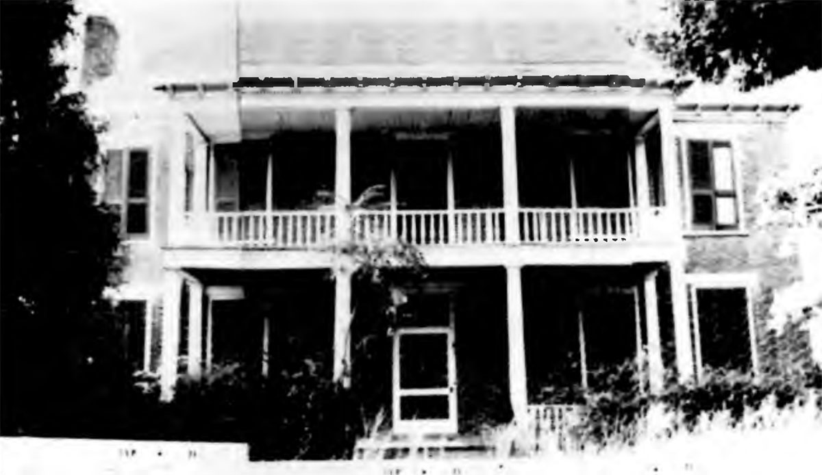 The Humphrey-Rogers House on the original site, corner of Monroe Street and Clinton Avenue.